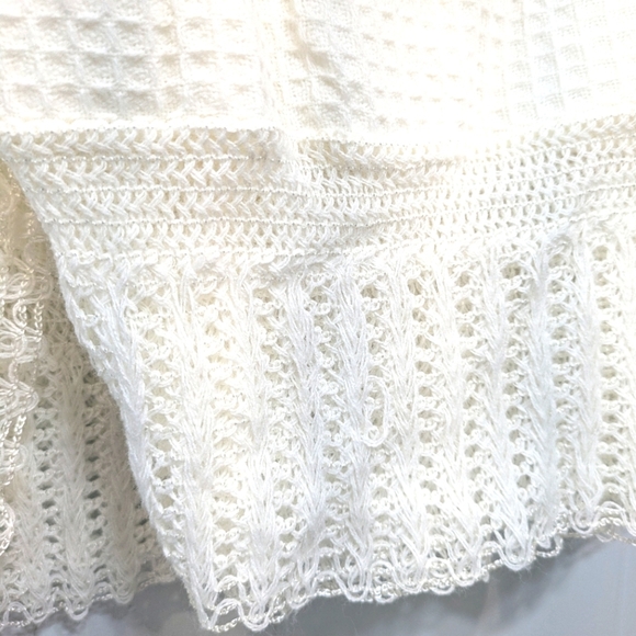 Vintage Waffle Knit Baby‎ Blanket Delicate Soft Ligtweight - Picture 6 of 10